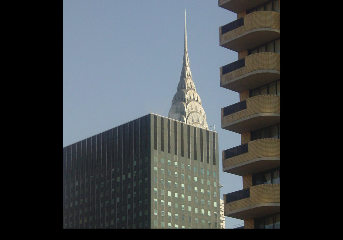 One could just see the top of the Chrysler Building from the living room.