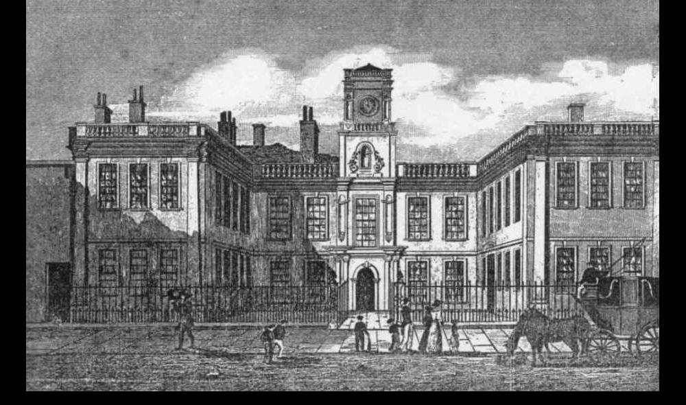 The school as built in 1734