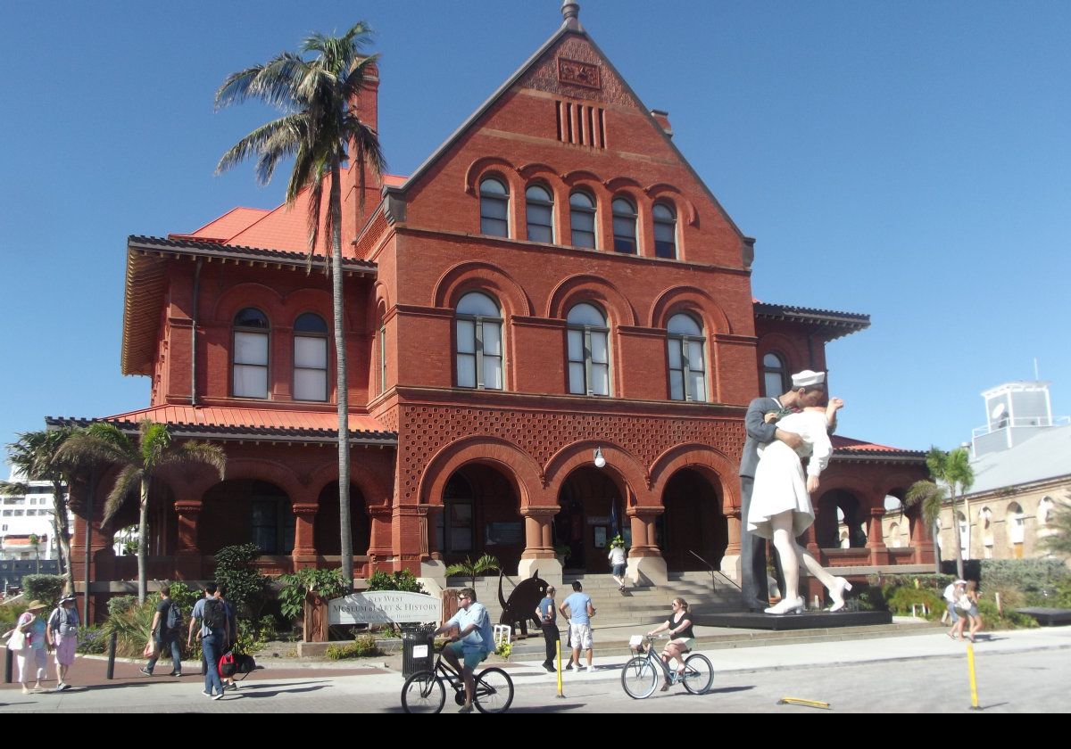 Opened in 1891 as the island’s customs office, postal service, and district court. In 1932, it became the headquarters for the Caribbean & Gulf of Mexico operations for the U.S. Navy. The Navy abandoned the building and it was purchase much later by Florida’s Land Acquisition Advisory Council in 1991 and leased to the Key West Art & Historical Society for use as the museum we see today.