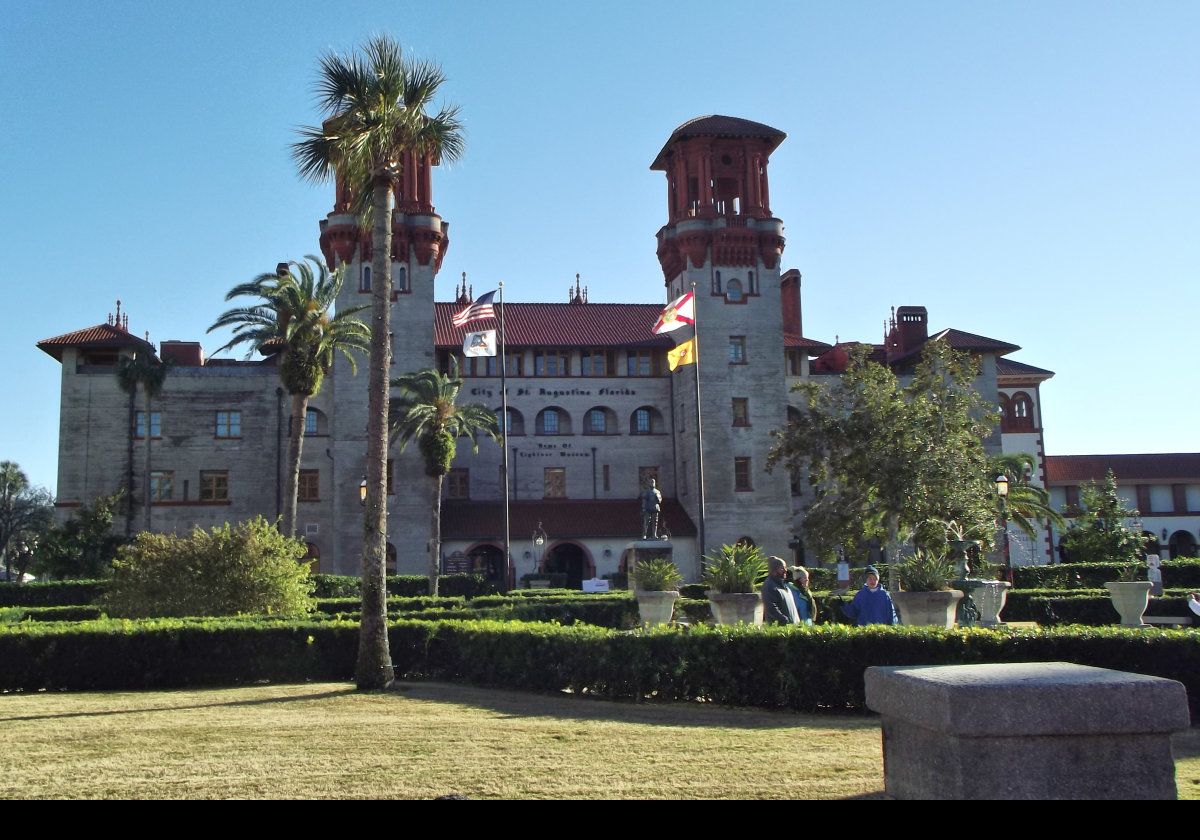 The Lightner Museum displays American Gilded Age antiques, in the main.  Originally, the building was the Hotel Alcazar that was built by Henry Flagler in 1889.