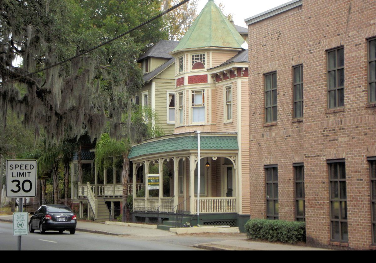 Some of the historic buildings in Savannah.