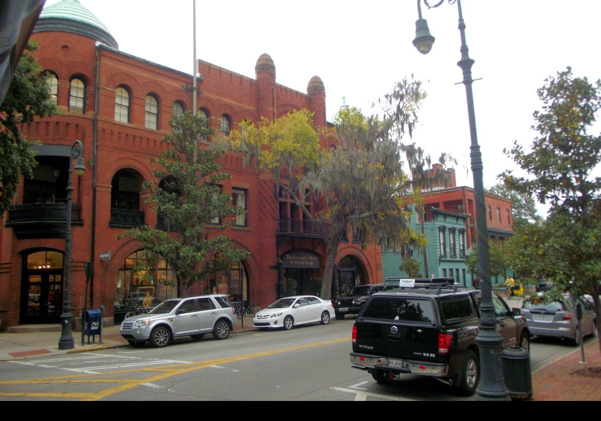 Some of the historic buildings in Savannah.