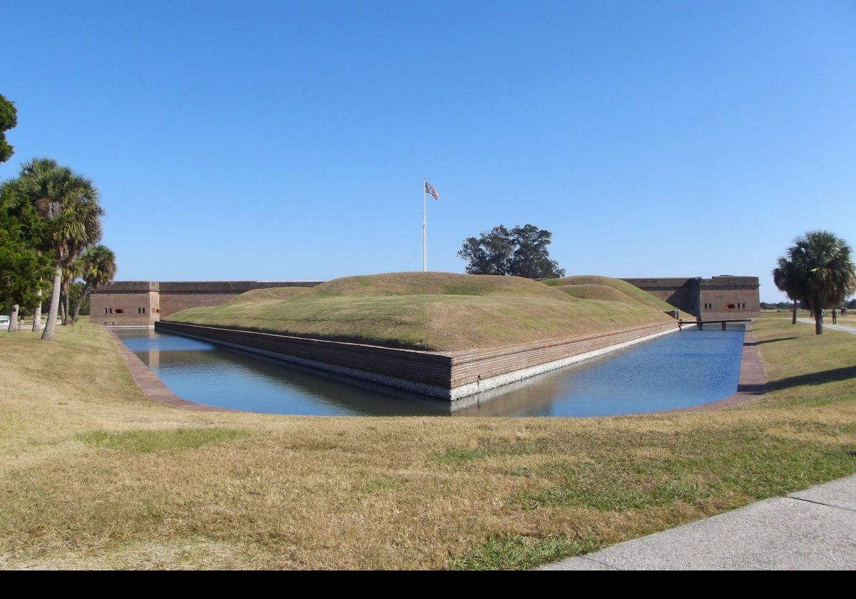 Part of the defensive moat around Fort Pulaski.