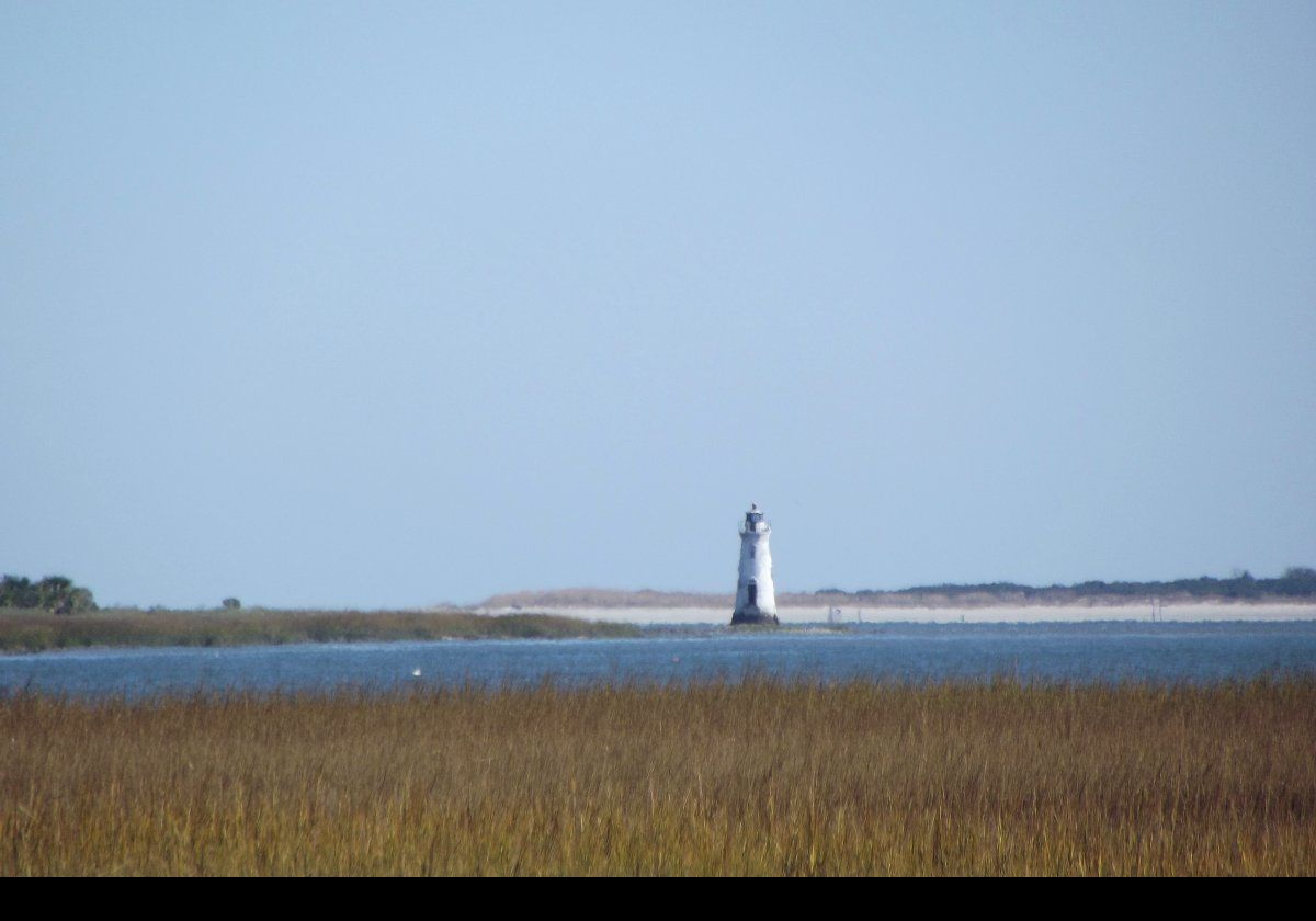 The Cockspur Island Lighthouse near Fort Pulaski taken from a long way away!