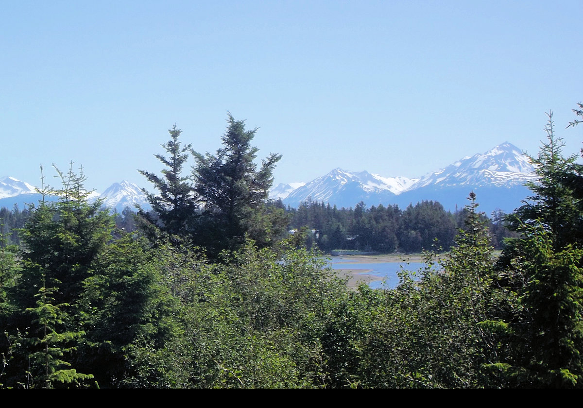 View over Kachemak Bay towards the Kachemak Bay State Park from the Visitors Center.