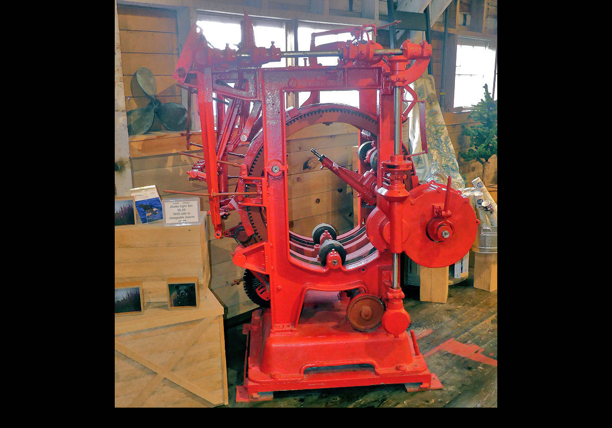 Back in the restored cannery, here are some pictures of the machinery that was used.