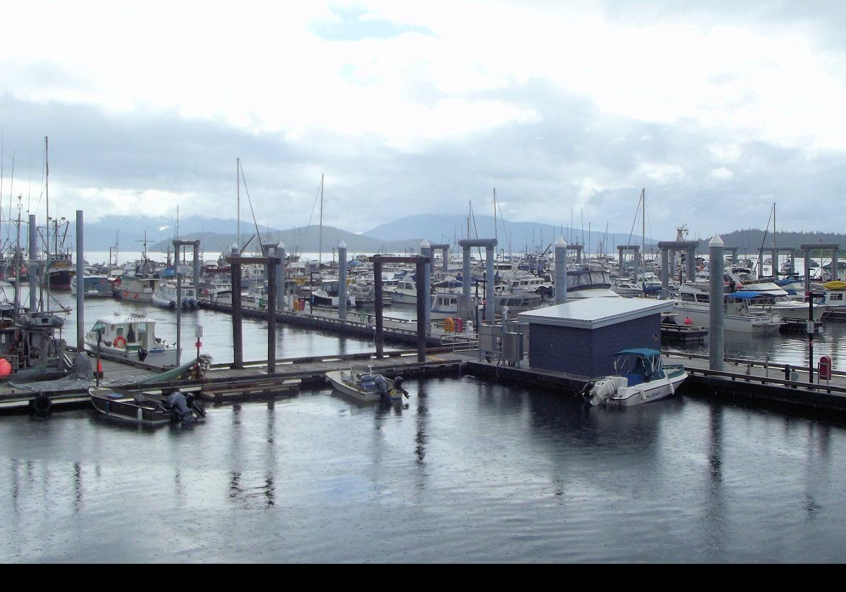 Small boat moorings off Egan Drive.