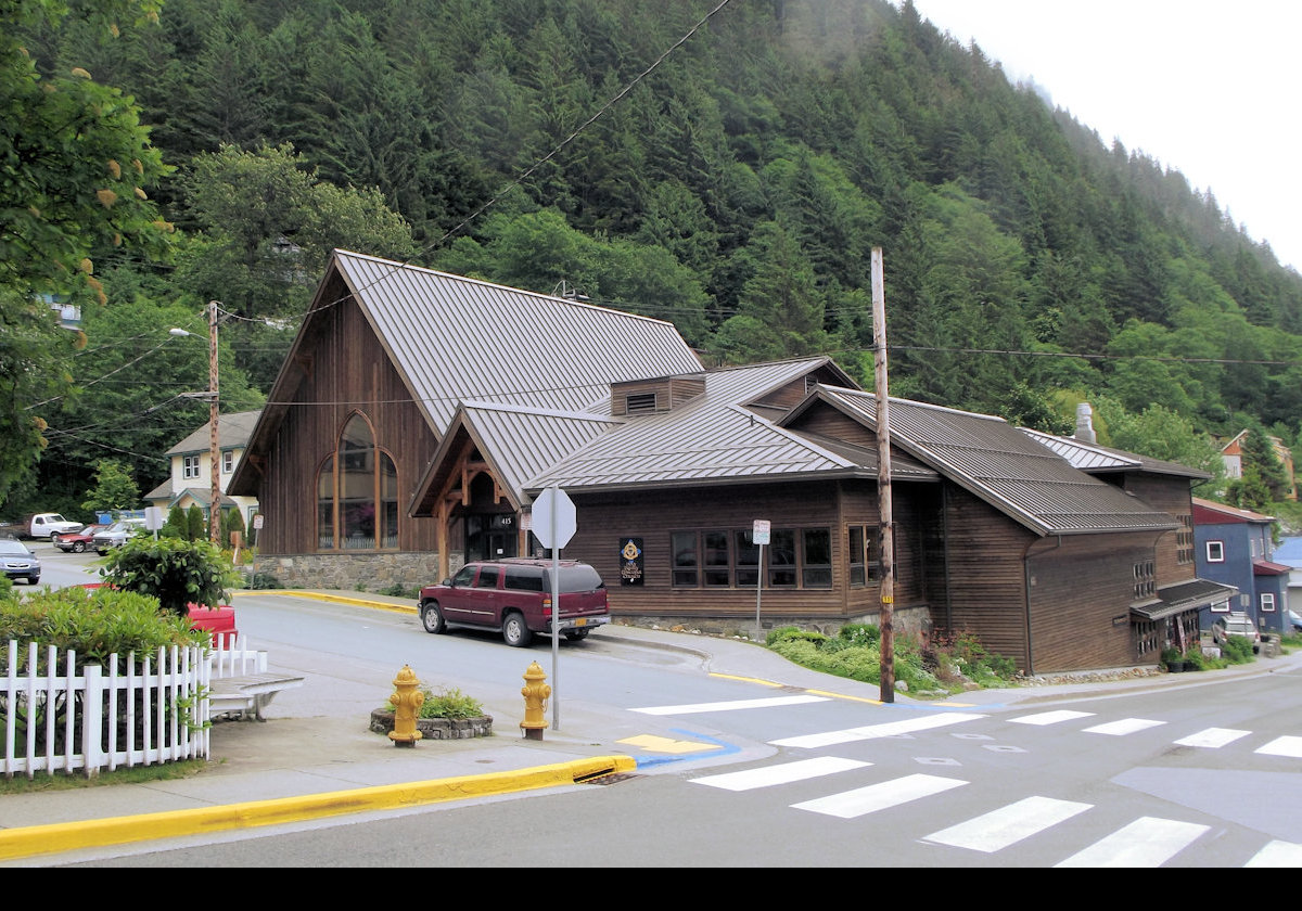 The Holy Trinity Episcopal Church on Gold Street in Juneau. Built in 2009 to replace an earlier church that was built in 1896 but burned down in March of 2006.