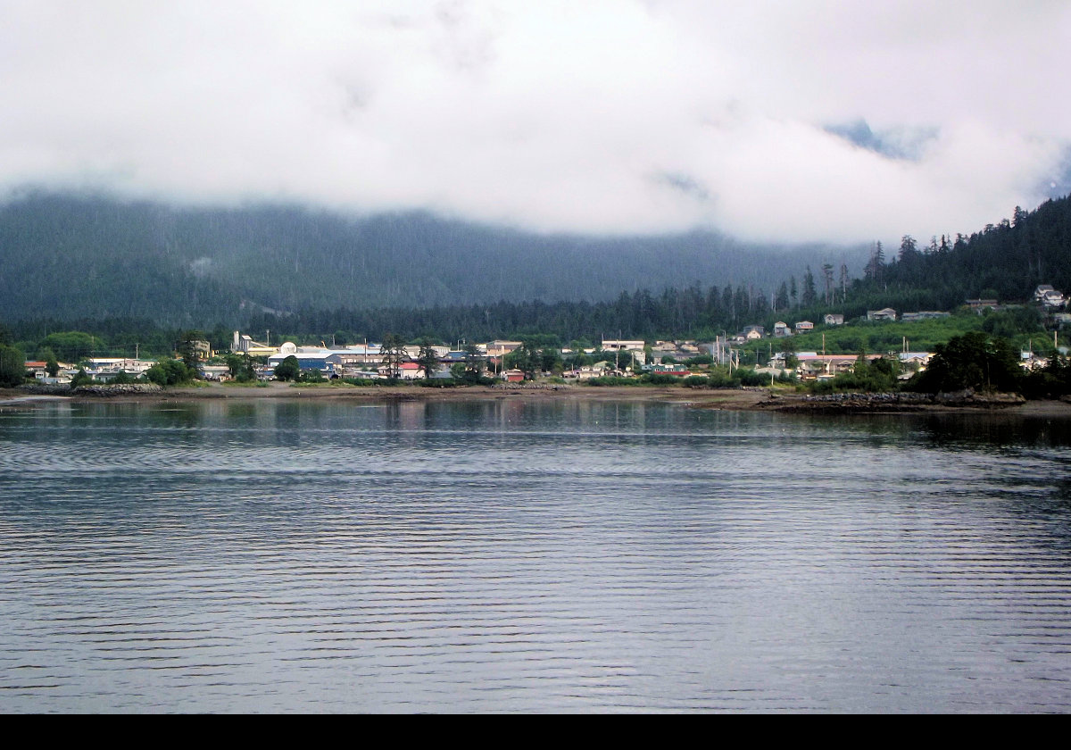 The city of Sitka. It is, in fact, the largest City Borough in the US with a land area of 2,870 sq miles (7,434 sq km).