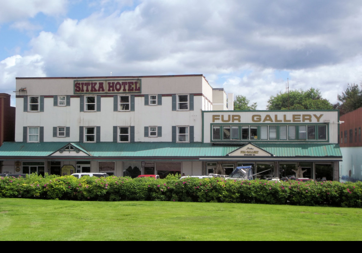 The Sitka Hotel next to the Fur Gallery, if that's your thing.  We had lunch in the hotel on one trip to Sitka.