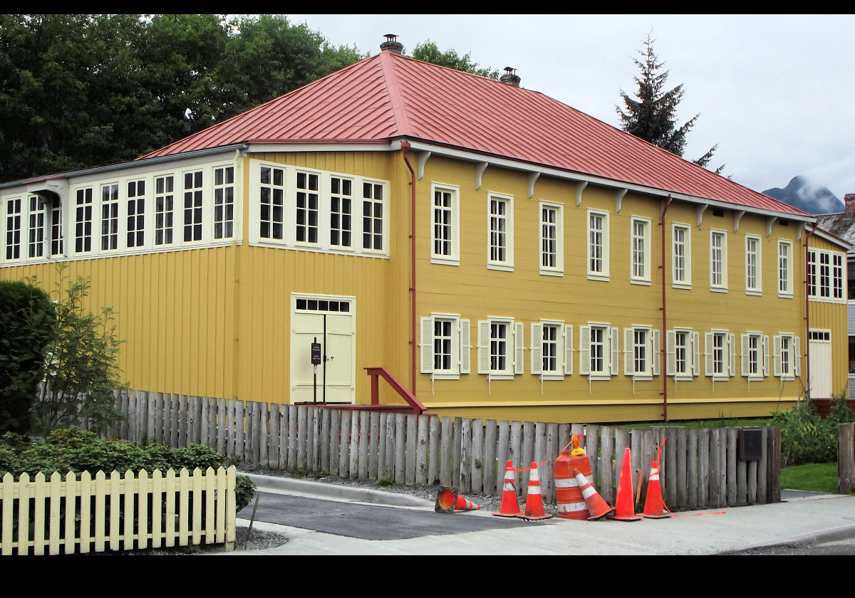 The Russian Bishop's House; completed in 1842 when Sitka was Russian and known as New Archangel. The diocese included the area from California to Siberia. It fell into such an abysmal state of decay that the Russian Orthodox Church closed it in 1969. The National Park Service acquired the property in 1973, and decided to restore it to how it was in 1853. They have done an incredible job.