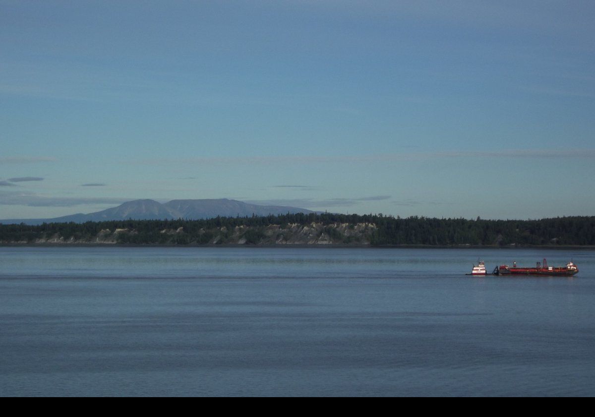 After a full day at sea, crossing the Gulf of Alaska, we round the Kenai Peninsular en route to Anchorage.