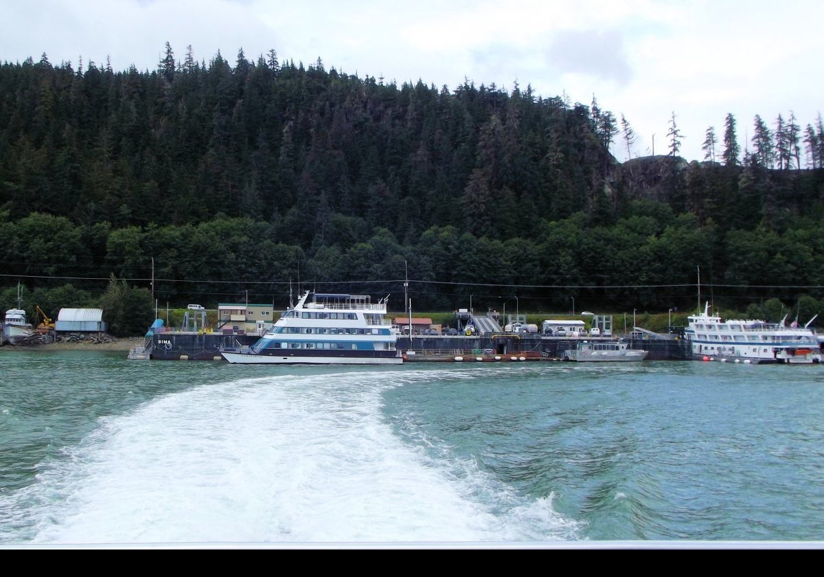 Setting off for our first Alaskan whale watch.