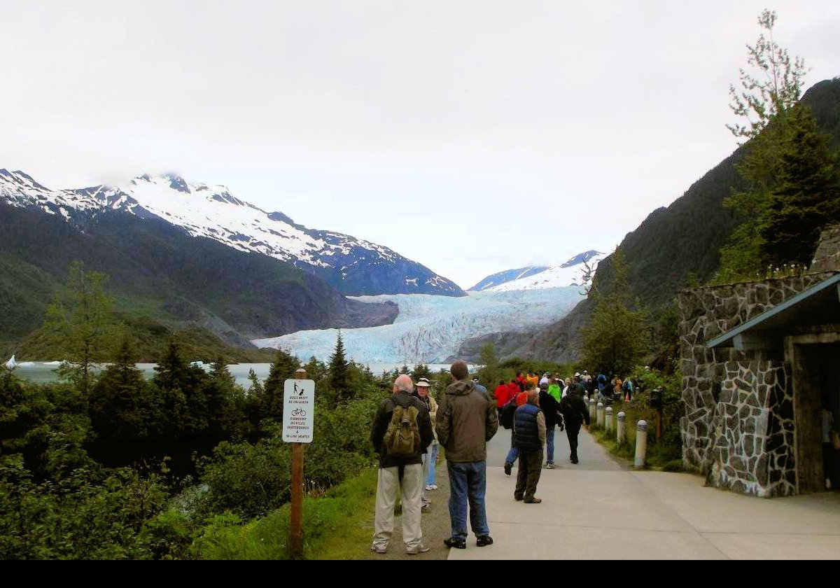 Just arrived at the Mendenhall Glacier Visitors Center.