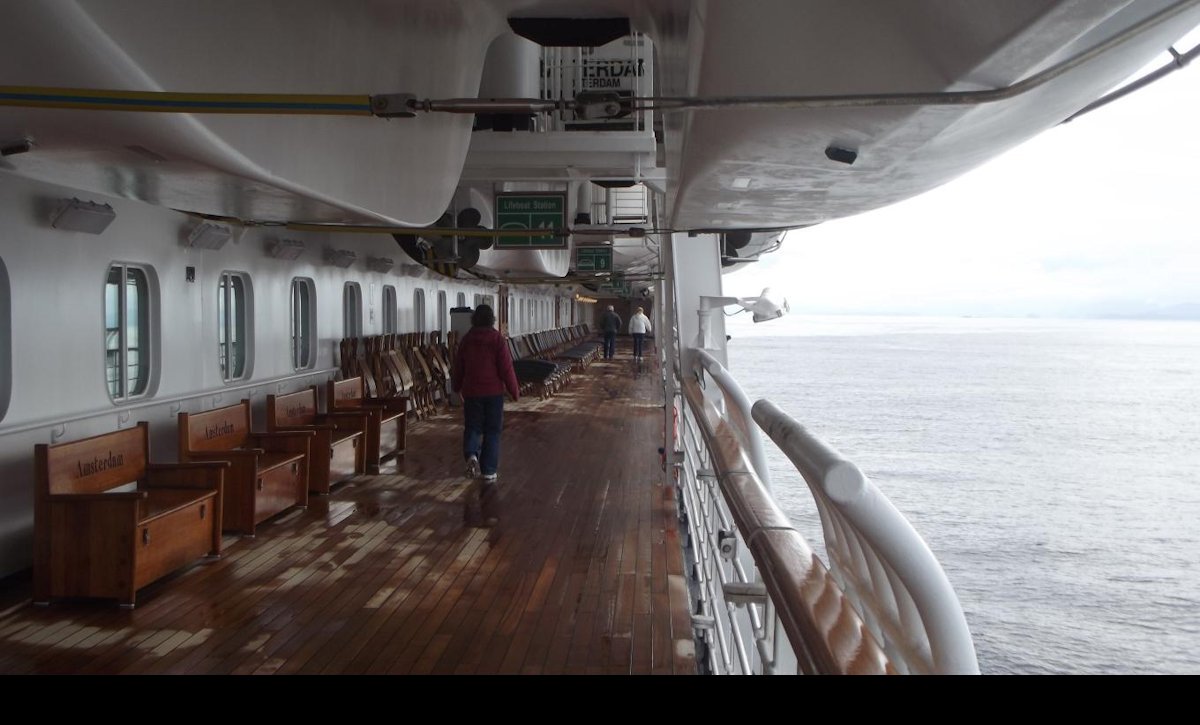 The Promenade deck. We use it for exercise; three and a half times around is one mile.