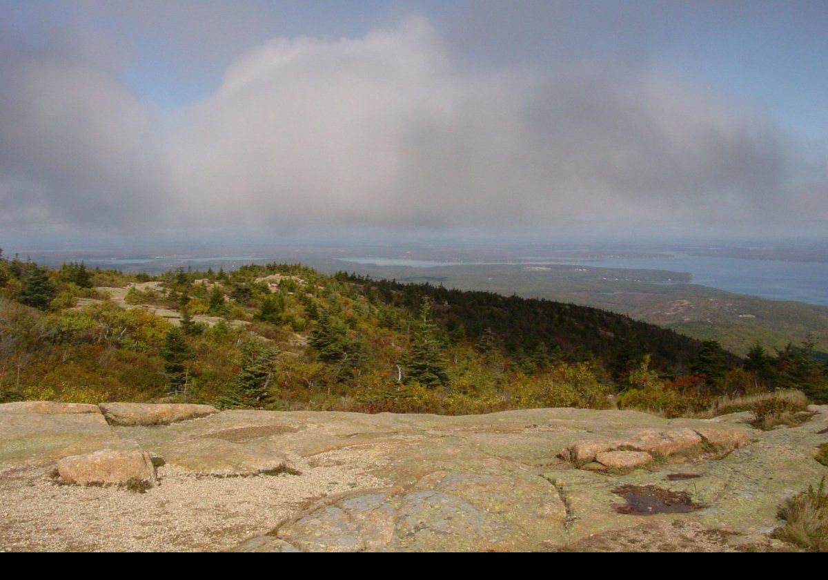 The landscape on top of Cadillac Mountain.