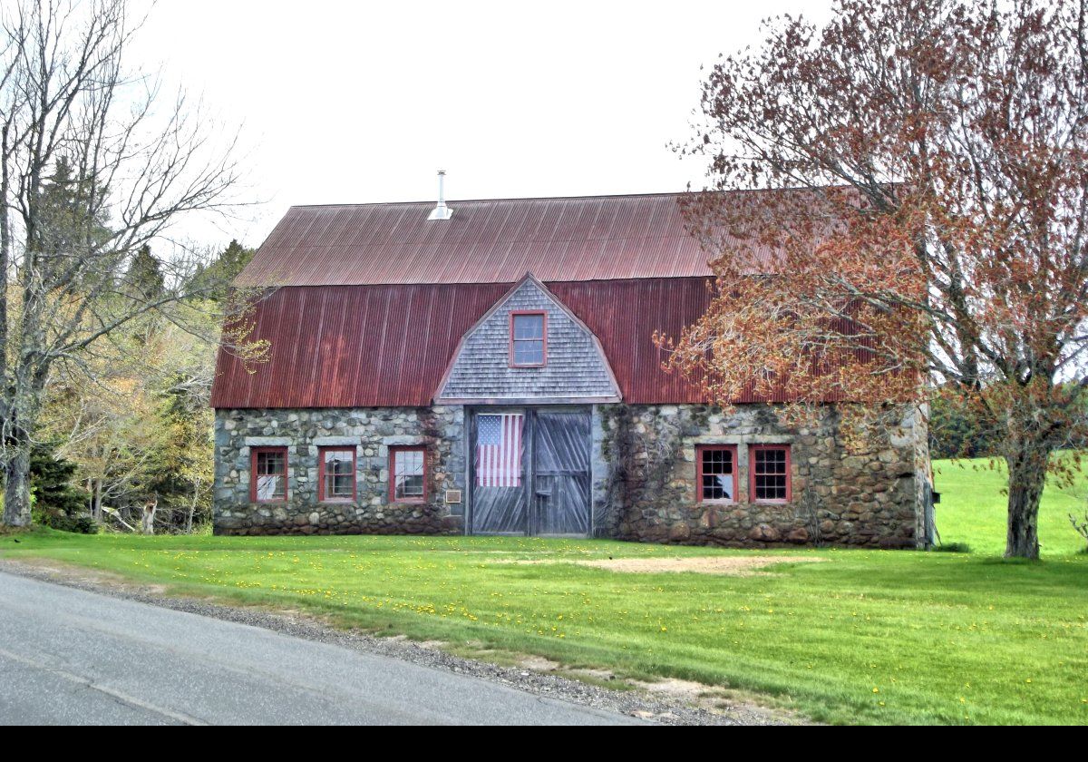 The stone barn that was built in 1907, probably by the Shea Brothers masonary company.  