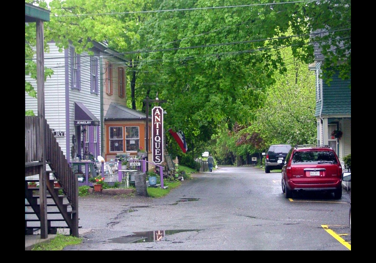 The road leading down from the main street to our hotel.  When we switched from our original hotel, we moved almost next door on this same street.