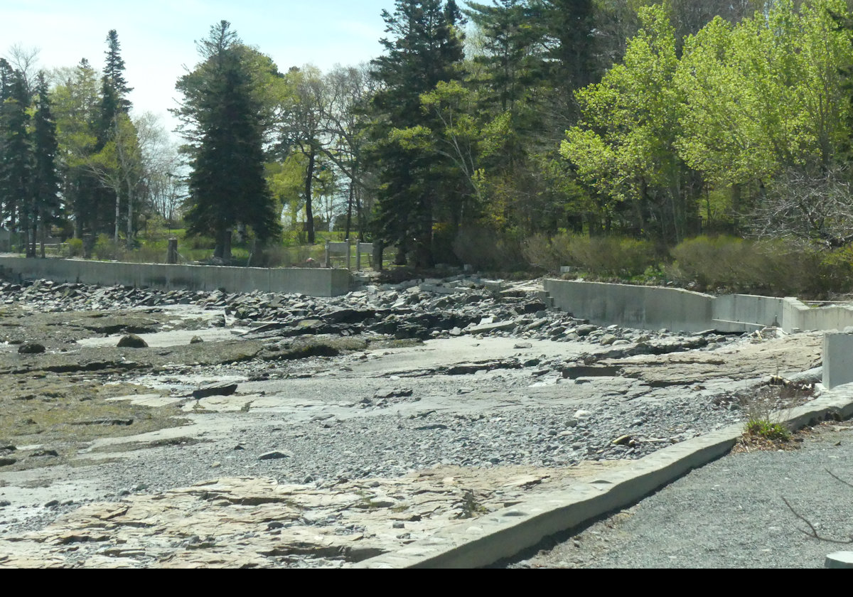 The Shore Path as it looked on our visit in 2024 after a major storm destroyed some of the path making it unusable for that year.