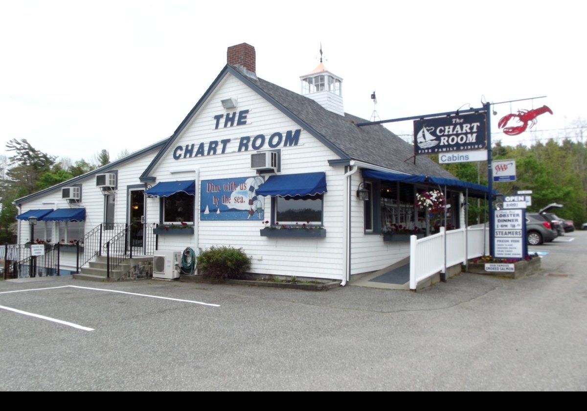 The Chart Room restaurant. We have eaten there a few times. We always go to Maine off-season so the restaurant is never too crowded, but we hear it is incredibly busy in the summer.