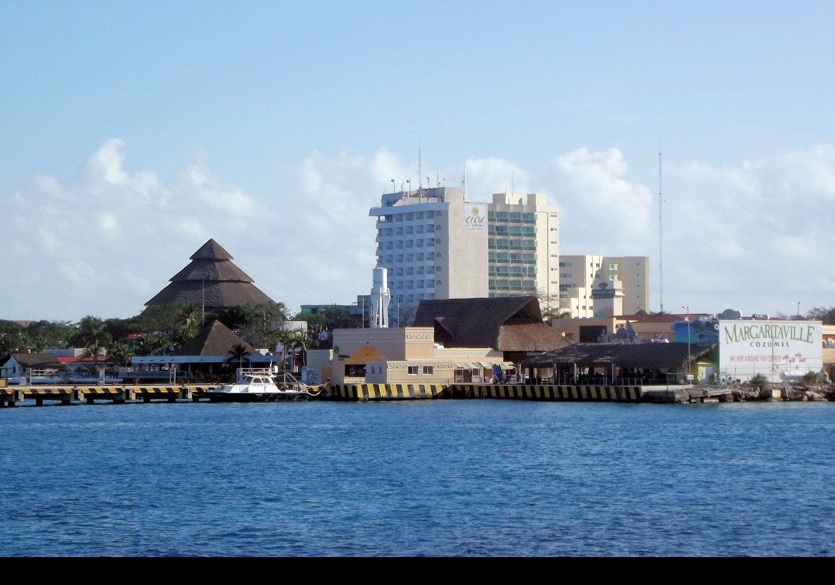 Arriving in Cozumel.