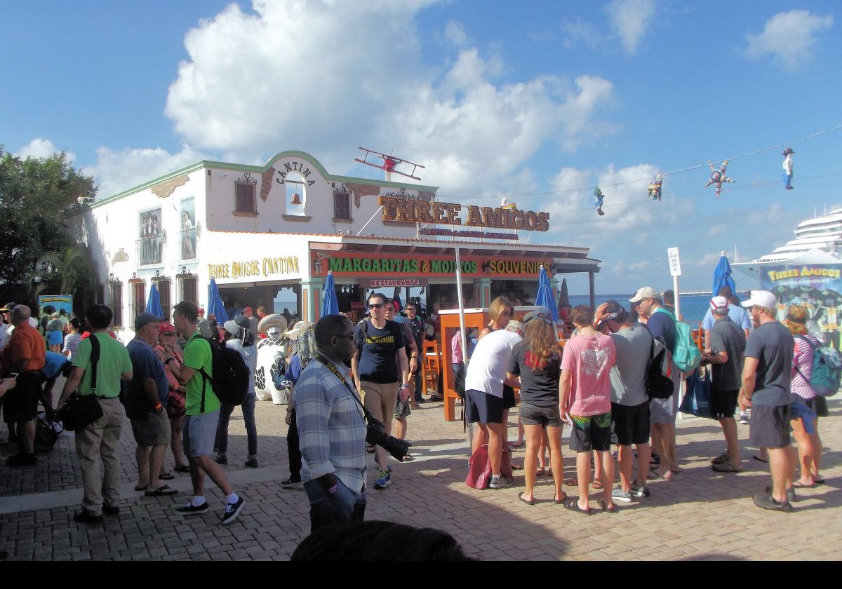 Near the Puerta Maya Cruise ship terminal- about an hours walk to the main town.