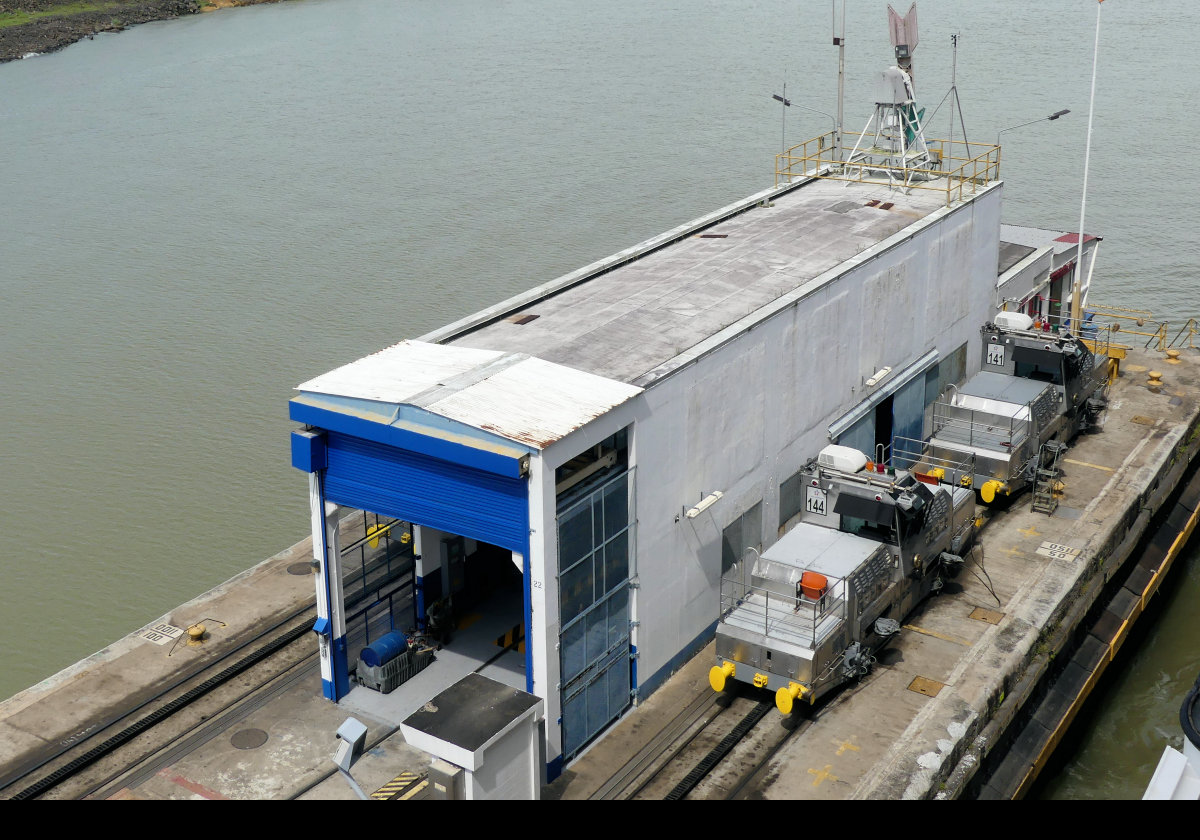 Exiting the Pedor Miguel Lock on our way to the Caribbean.