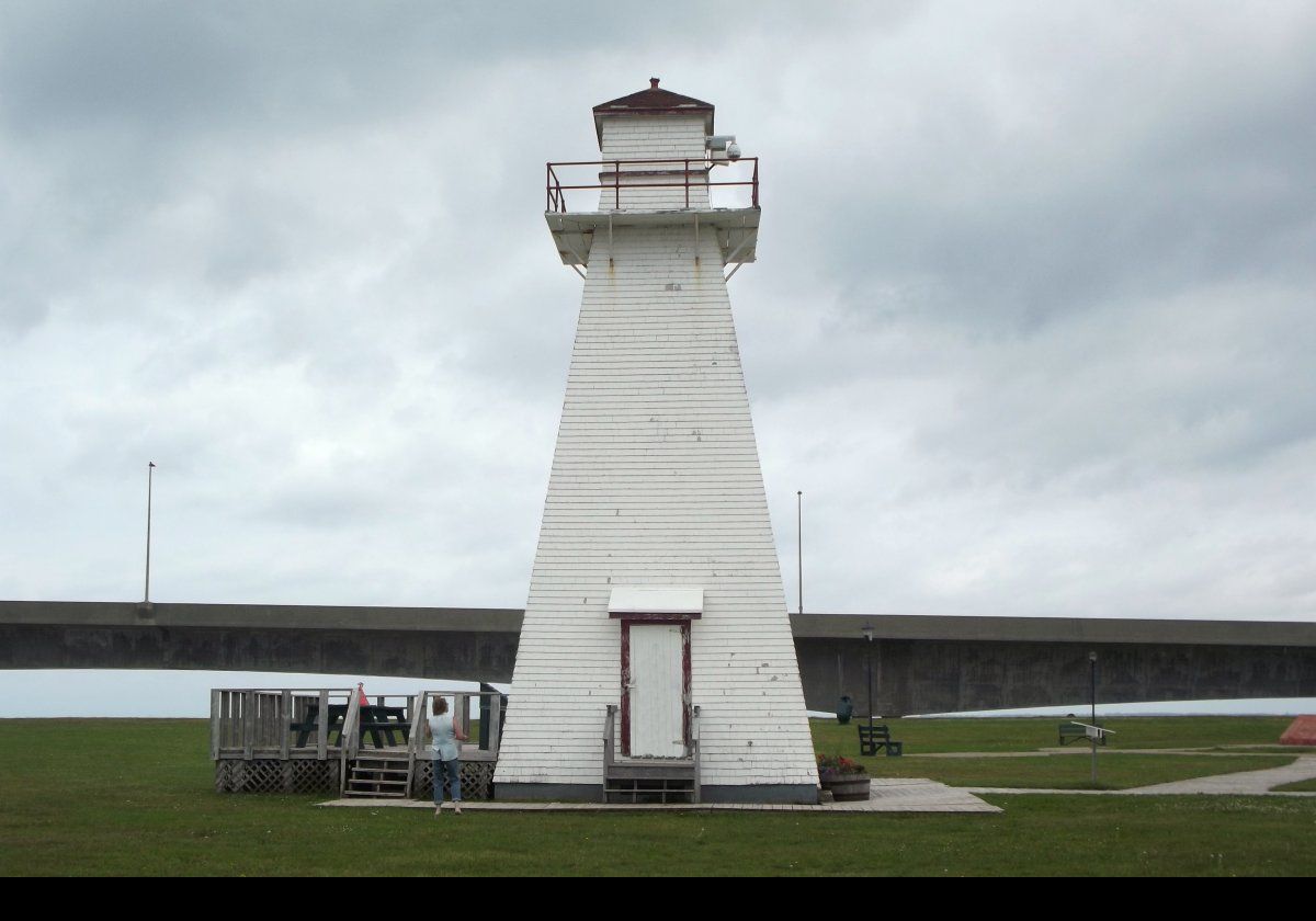 The Port Borden Front & Rear Range Lighthouses were completed in 1918 to help guide ships into the new port, Port Borden, that was completed in 1919.