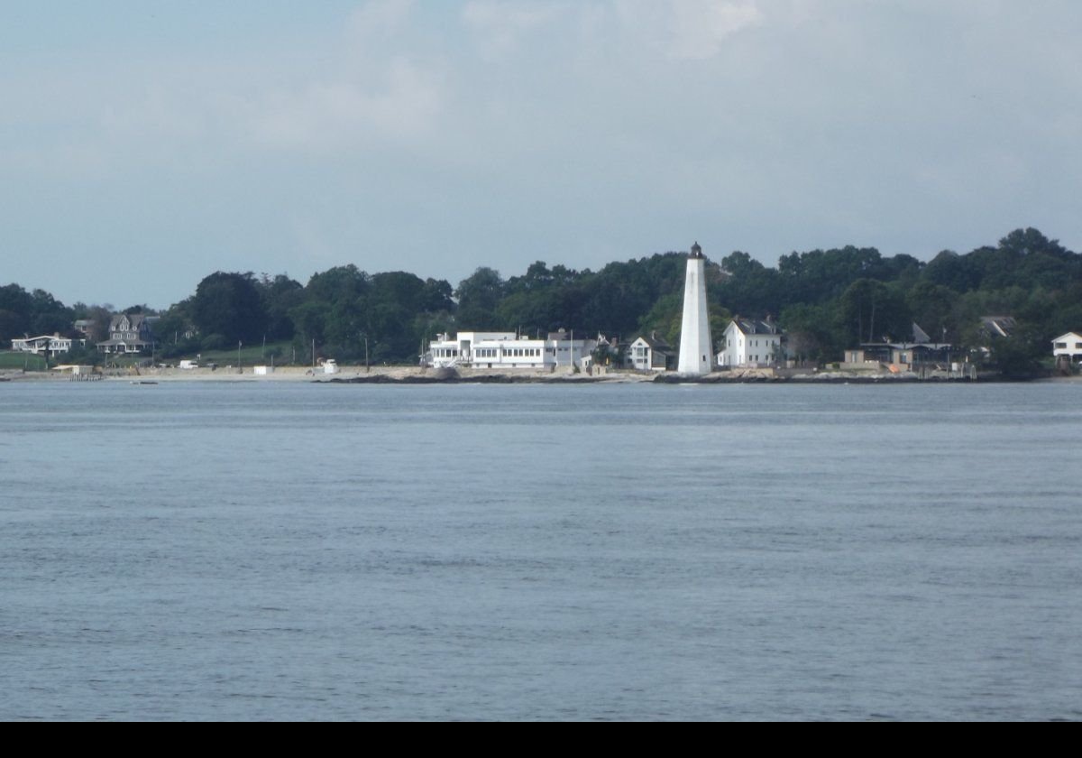 A series of views of the New London Harbor lighthouse which is located on the shore of the Thames River just outside of the town of New London.