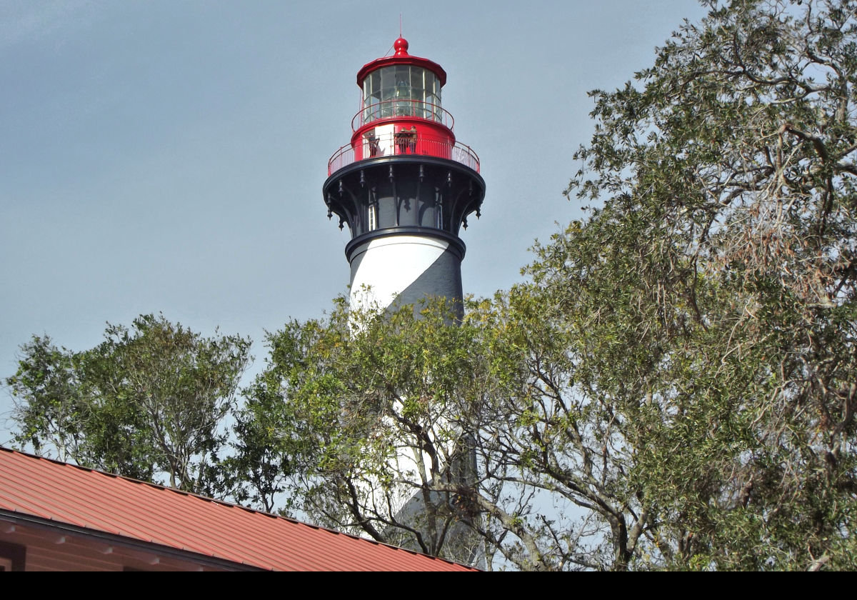 In 1880, the lighthouse fell into the sea and was replaced by the current structure comprising a 165-foot tower.  Five years later, the lamp was converted from lard oil to kerosene.  Finally, the lamp was converted to electricity in 1936, and automated in 1955.