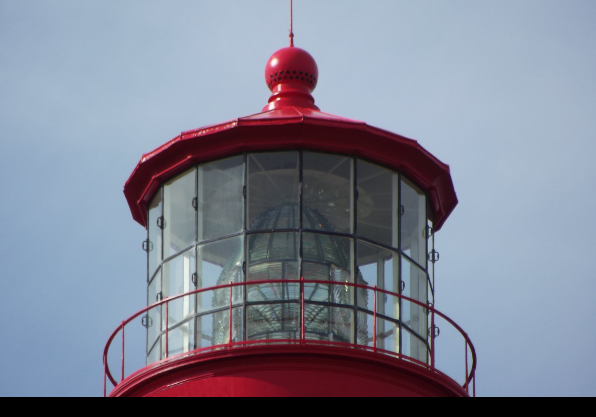 As may be seen here, the ighthouse retains the wonderful first order Fresnel lens.