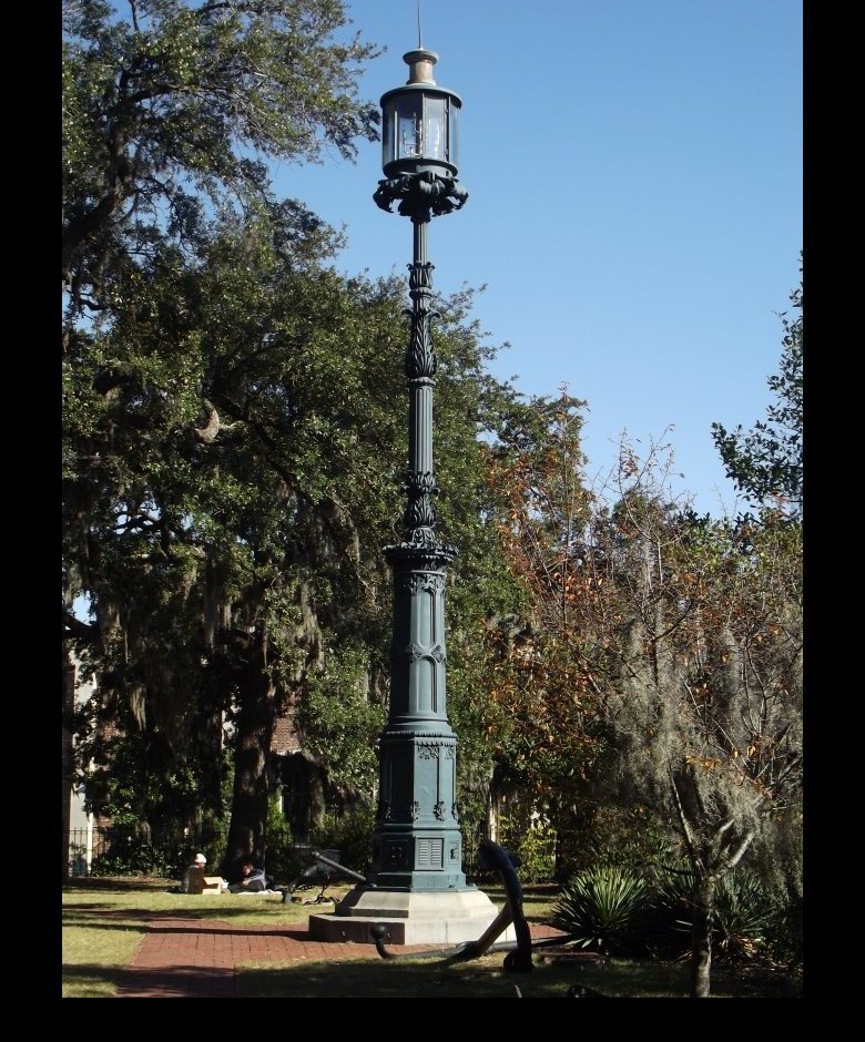 Originally, it was called "The Bay" lighthouse, and shone a red light at the top of its 25 foot tall column.