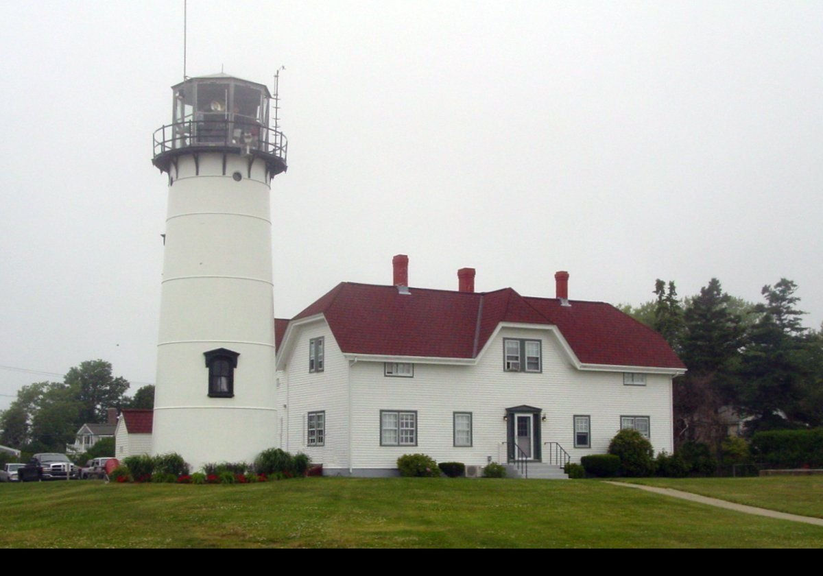 In 1923 a clockwork rotating mechanism was installed, so there was no longer a need for two towers to differentiate Chatham from the Highland.  The Northern tower was moved north, and became the Nauset Beach Light.  In 1939, the kerosene lamp was replaced with an electric lamp, and in 1969 a new powerful rotating light was installed with a new lantern.  