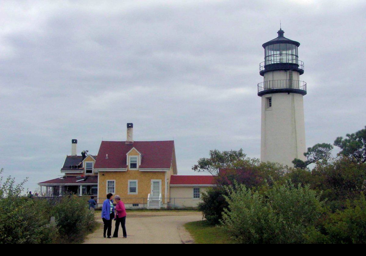 By 1857, the lighthouse had become unsafe, so another was built that remains today.  Prior to this, in 1996, the lighthouse was moved 450 feet west to its current location due to the cliff face eroding.  It is now on the Highland Golf Course.