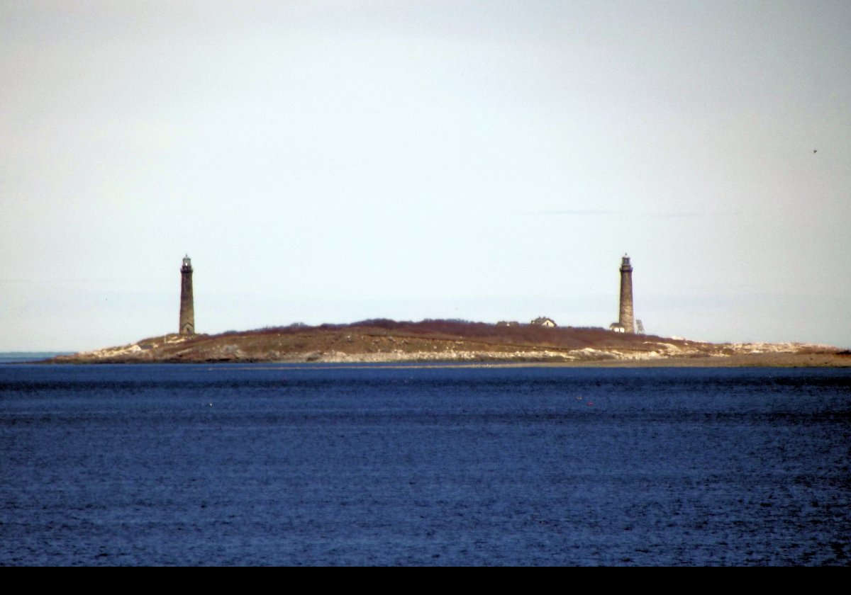 The original light was established in 1771. The current lighthouses were built in 1861.