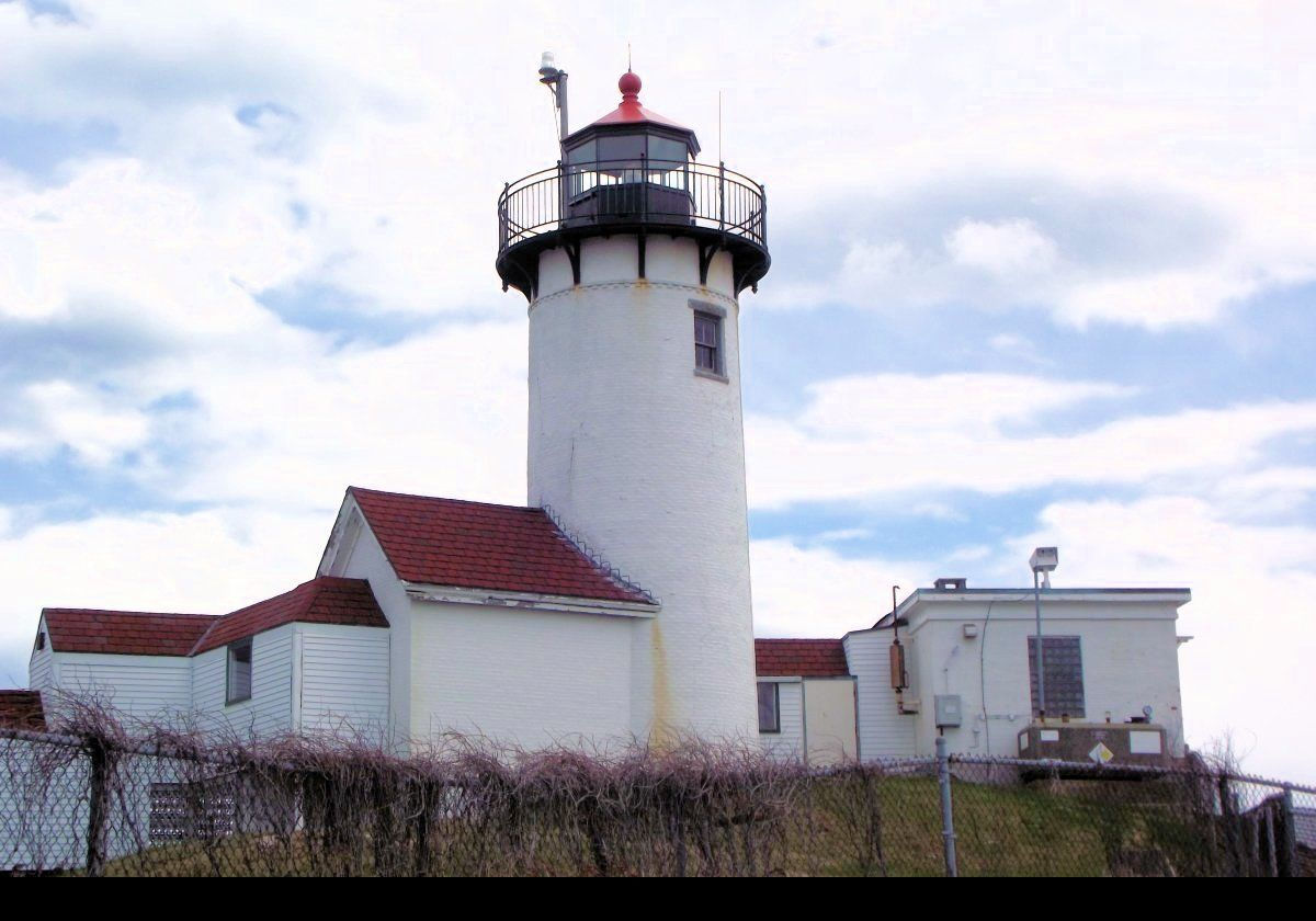 In 1857 A fourth order Fresnel lens replaced the whale-oil lamps in 1857. This increased the visibility of the light to 13 miles. Also in 1857, a hand-wound fog bell was installed. A new, much larger bell, was added in 1868; however, the bell tower was destroyed by a storm in 1869. Fortunately, the bell survived, and the tower was soon rebuilt.