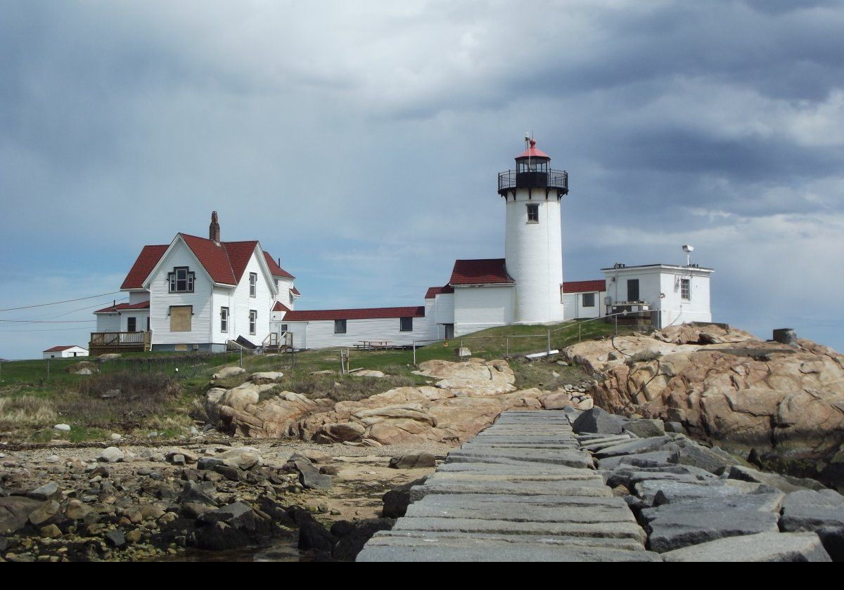 The fourth-order Fresnel lens is on display at the Cape Ann Museum in Gloucester, having been replaced by a modern optic.