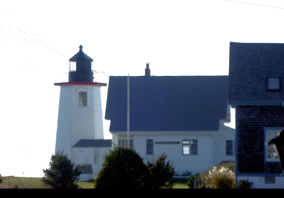 First established in1849, the present lighthouse was built in 1890 and then deactivated in 1945.  It was sold around 1947.  After renovations in 2003, it is available for rent as a vacation property.   It is owned by the Wing’s Neck Lighthouse Trust.  