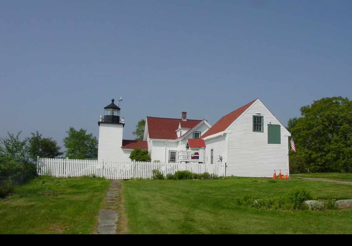 In fact there are  nine lighthouses in  Maine that  continue to  use their Fresnel Lenses.  It received a new lantern in 1868.  