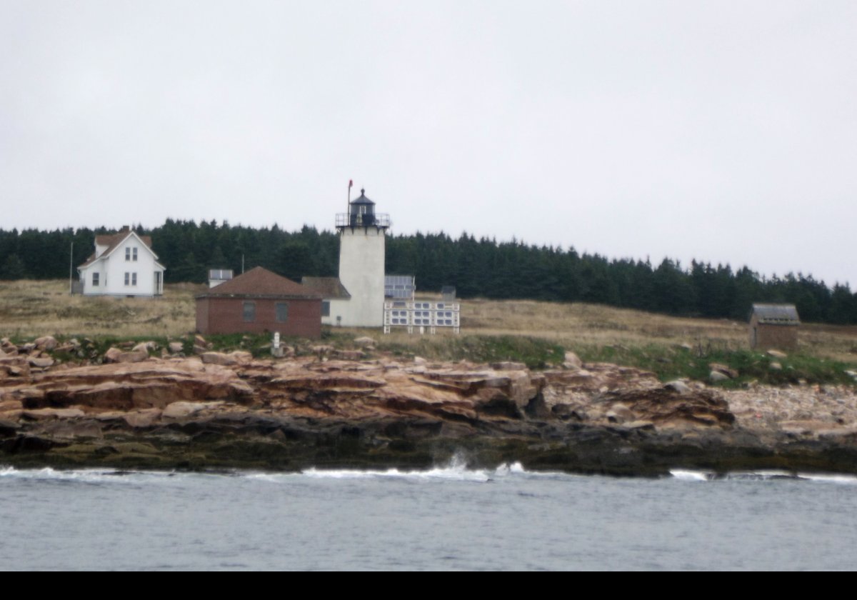 Since 1998, the grounds around the lighthouse (about 4.9 Ha or 12 acres) have been owned by the College of the Atlantic in Bar Harbor which runs the Alice Eno Field Research Station conducting research into the resident bird population.  The isand supports an estimated 20% of the sea bird population of Maine!.  
