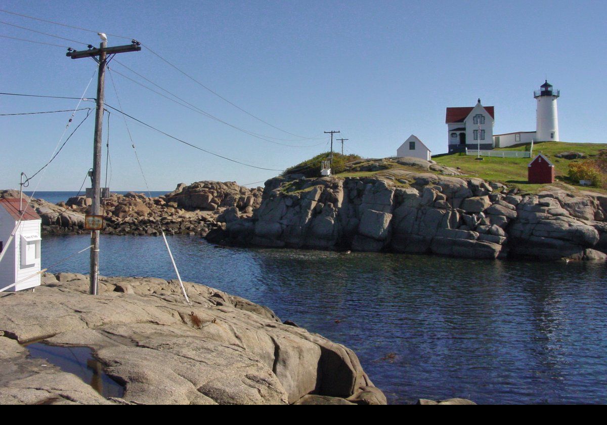 The lighthouse is the original 41 foot (~12.5 meters) tall tower built in 1879, though recommendations for a lighthouse here date back to 1807, with a number of proposals rejected in the intervening years.