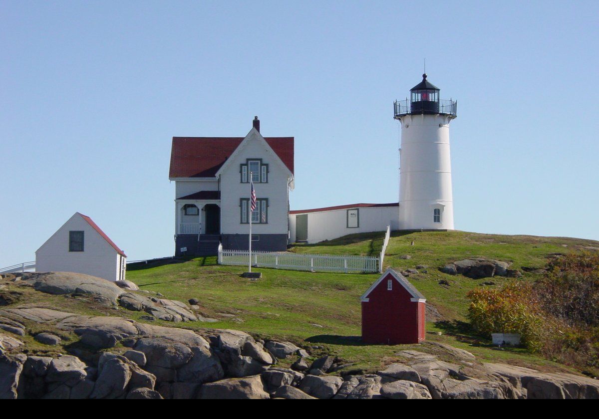 After having been damaged in an exlosion, the fourth-order Fresnel Lens was replaced with another from a different lighthouse in 1928, and this remains in use today, not having been upgraded with an aerobeacon. It retains most of its original features including a plaque showing that F. Barbier made it in Paris in 1891.