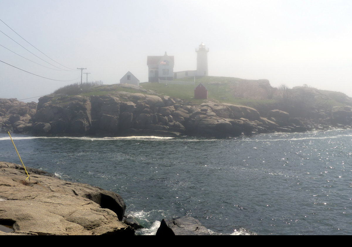 A foggy day on Cape Neddick.