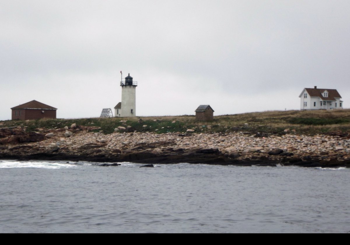 First lit in 1890 with a fifth-order Fresnel lens, the Great Duck Light remains an active guide to navigation maintained by the US Coast Guard. The lens was upgraded to a 4th order in 1902, still producing a red flash every ten seconds. The lighthouse was automated in 1986.