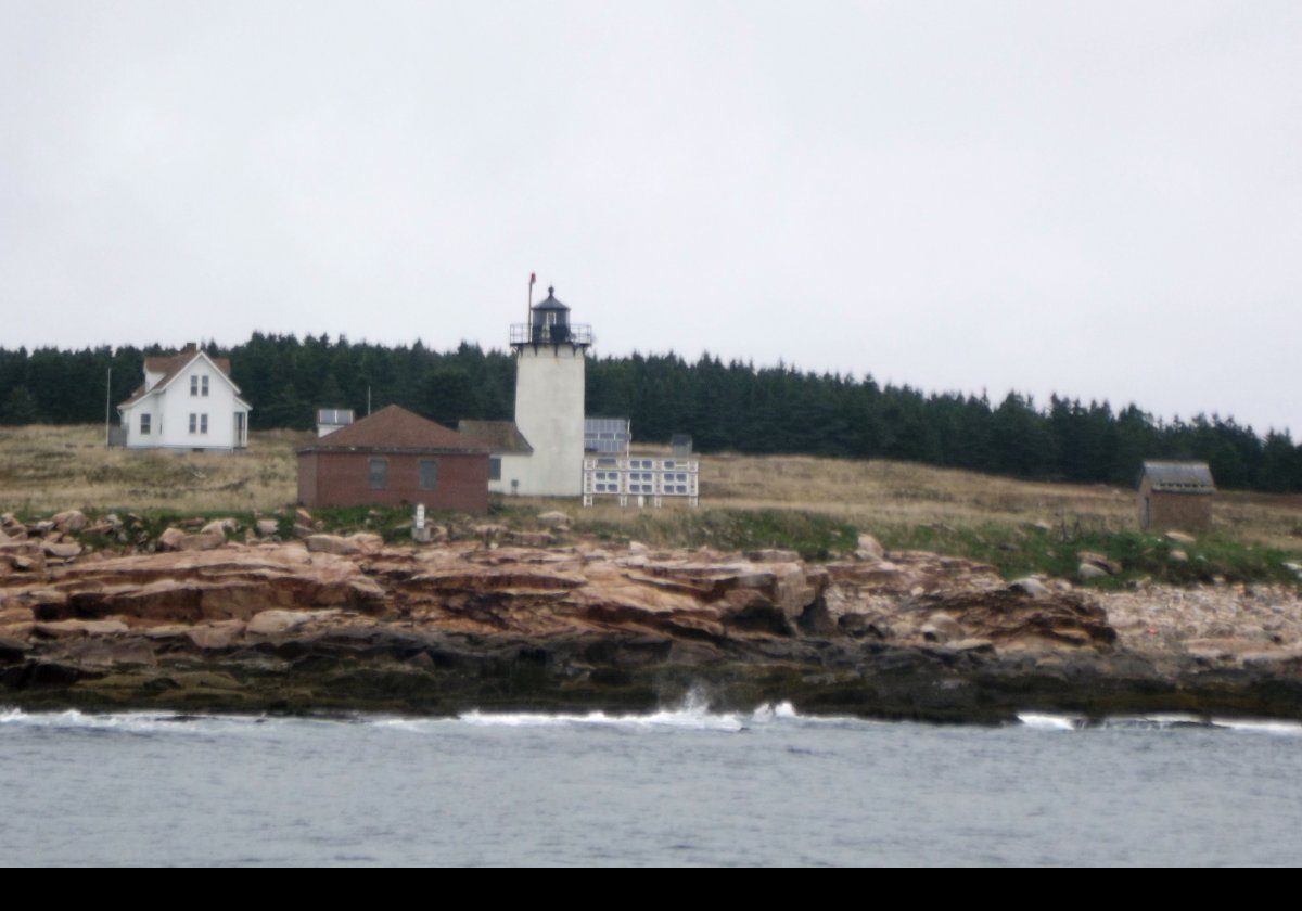 Since 1998, the grounds around the lighthouse (about 4.9 Ha or 12 acres) have been owned by the College of the Atlantic in Bar Harbor which runs the Alice Eno Field Research Station conducting research into the resident bird population. The isand supports an estimated 20% of the sea bird population of Maine!.