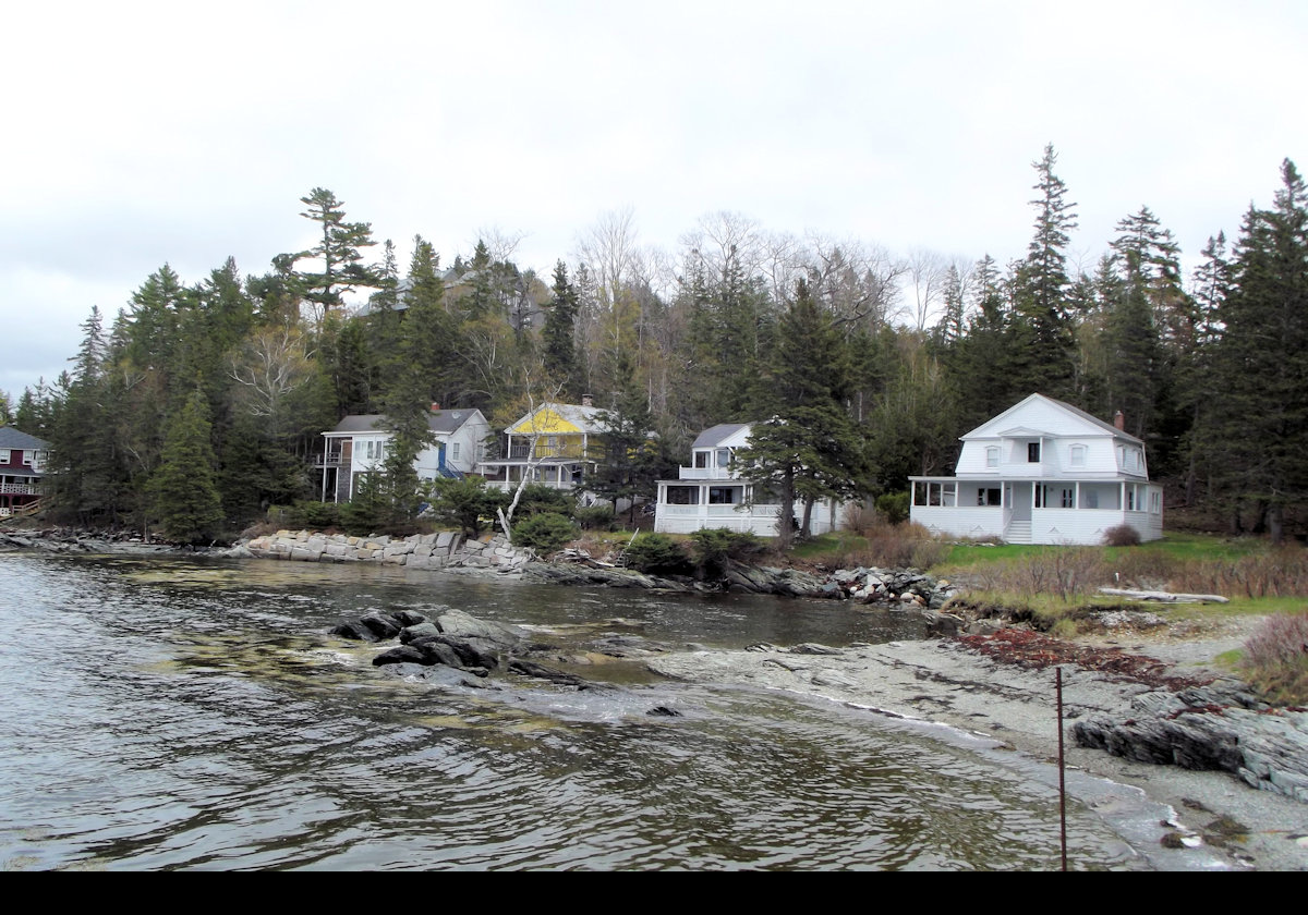 I just had to visit a lighthouse in a place called Eggemoggin! Here is our first view of the village.