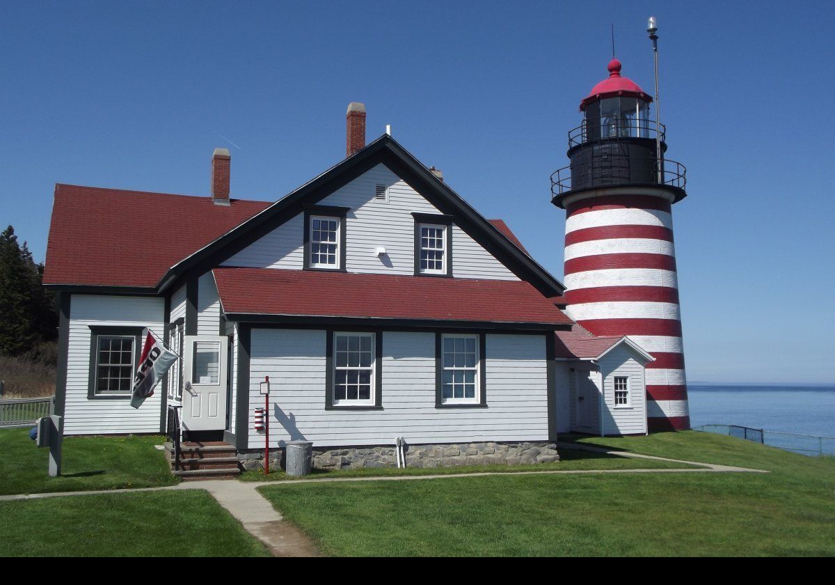 Part of the keeper's cottage is used as a visitors center and museum.