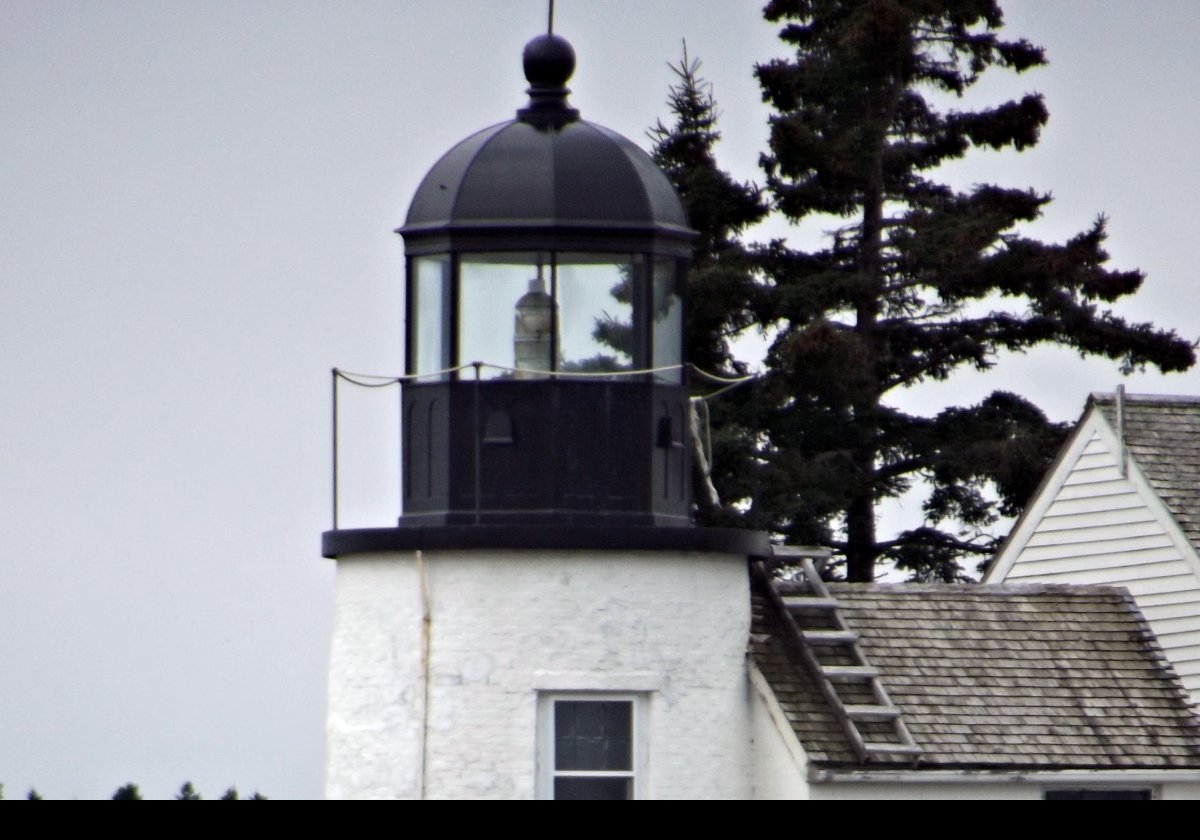 The lighthouse used a modest fifth-order Fresnel lens.