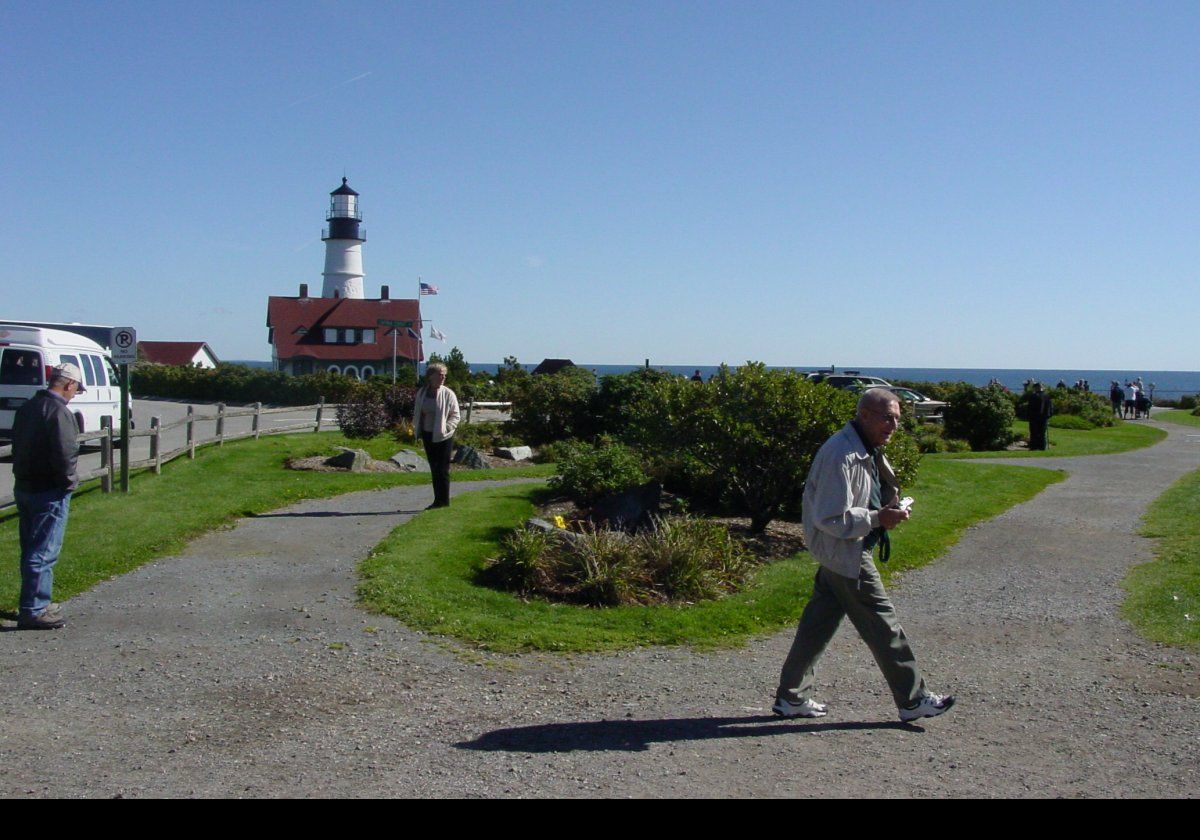 This is the Portland Head Lighthouse, one of the best known and most photographed lighthouses in the U.S.  