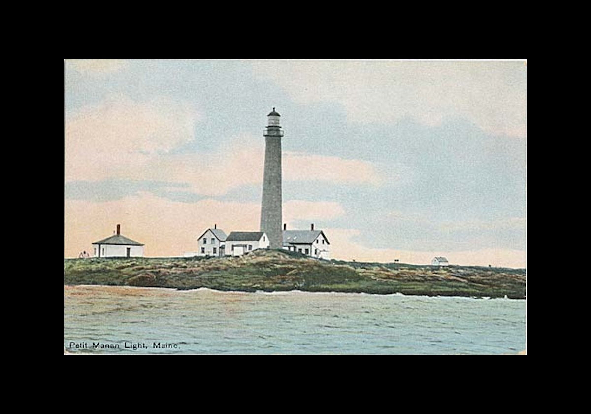 A postcard of the lighthouse taken around 1909.  Credit The Smithsonian
